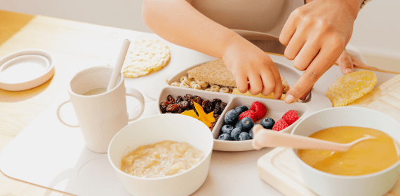 Diversification à 9 mois : repas, textures et aliments