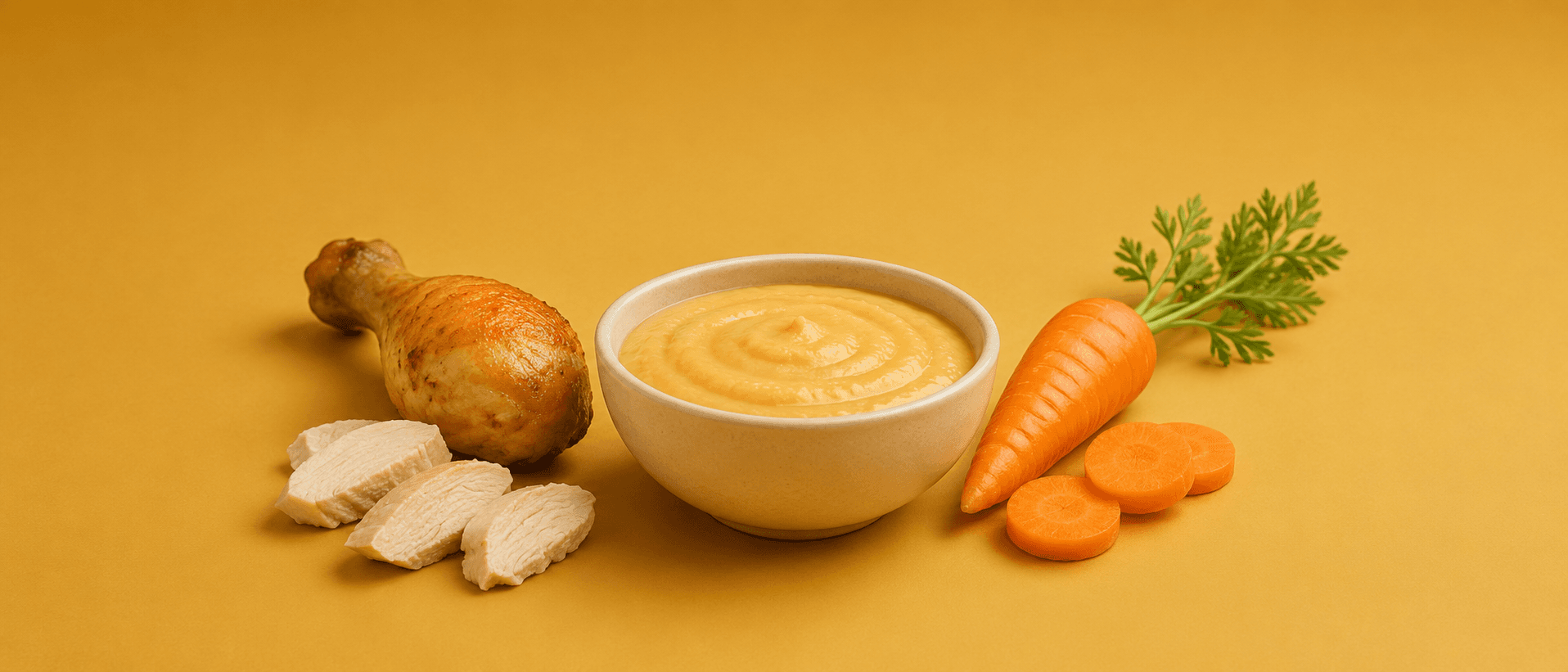 Purée poulet carotte