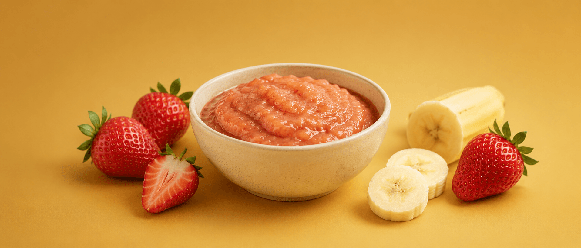 Compote fraise banane