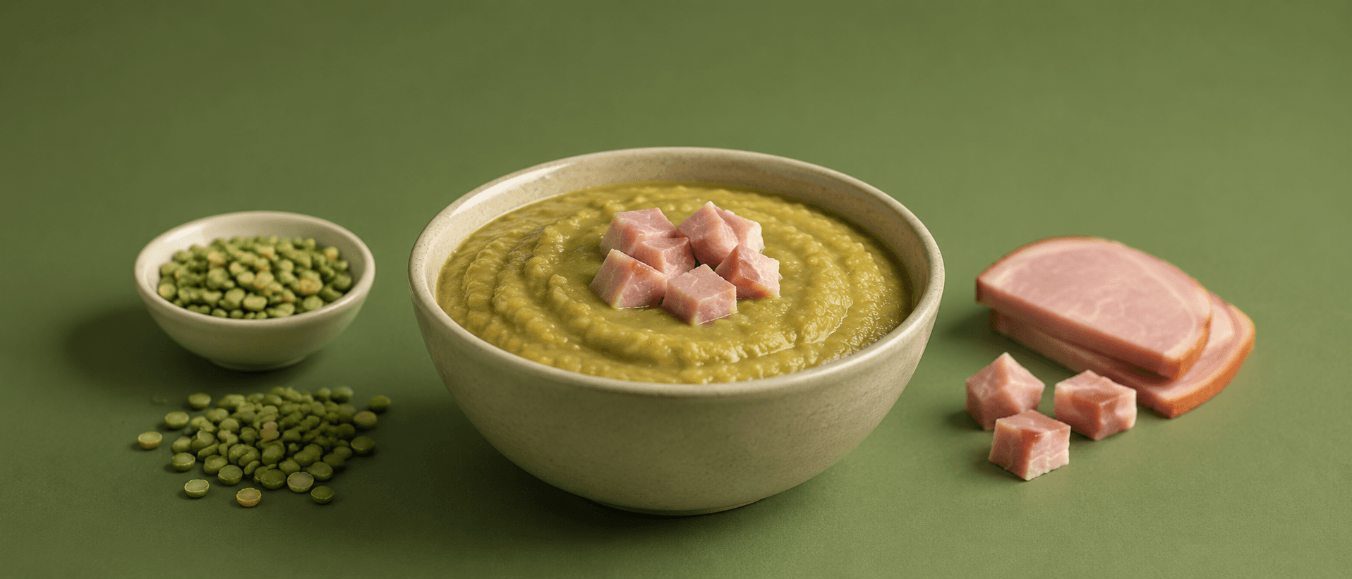Purée pois cassés jambon