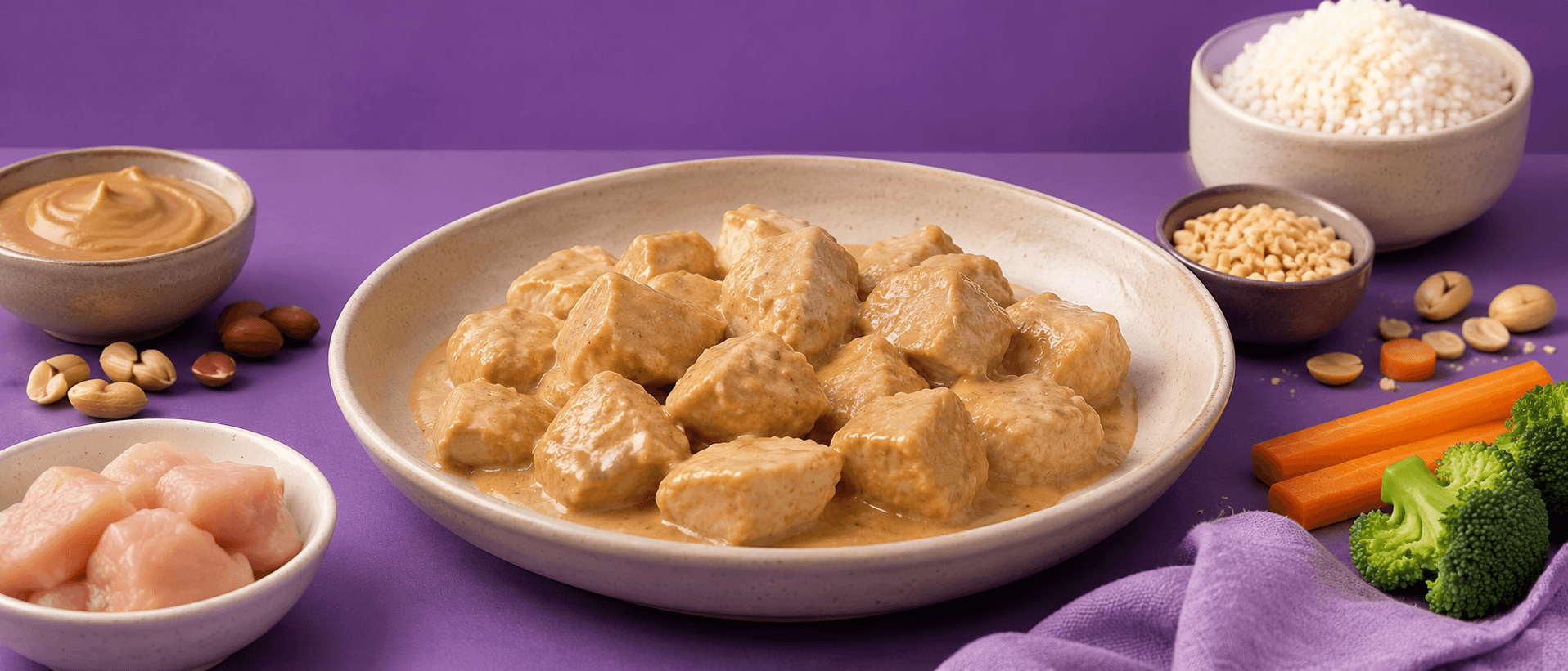 Poulet sauce cacahuète maison