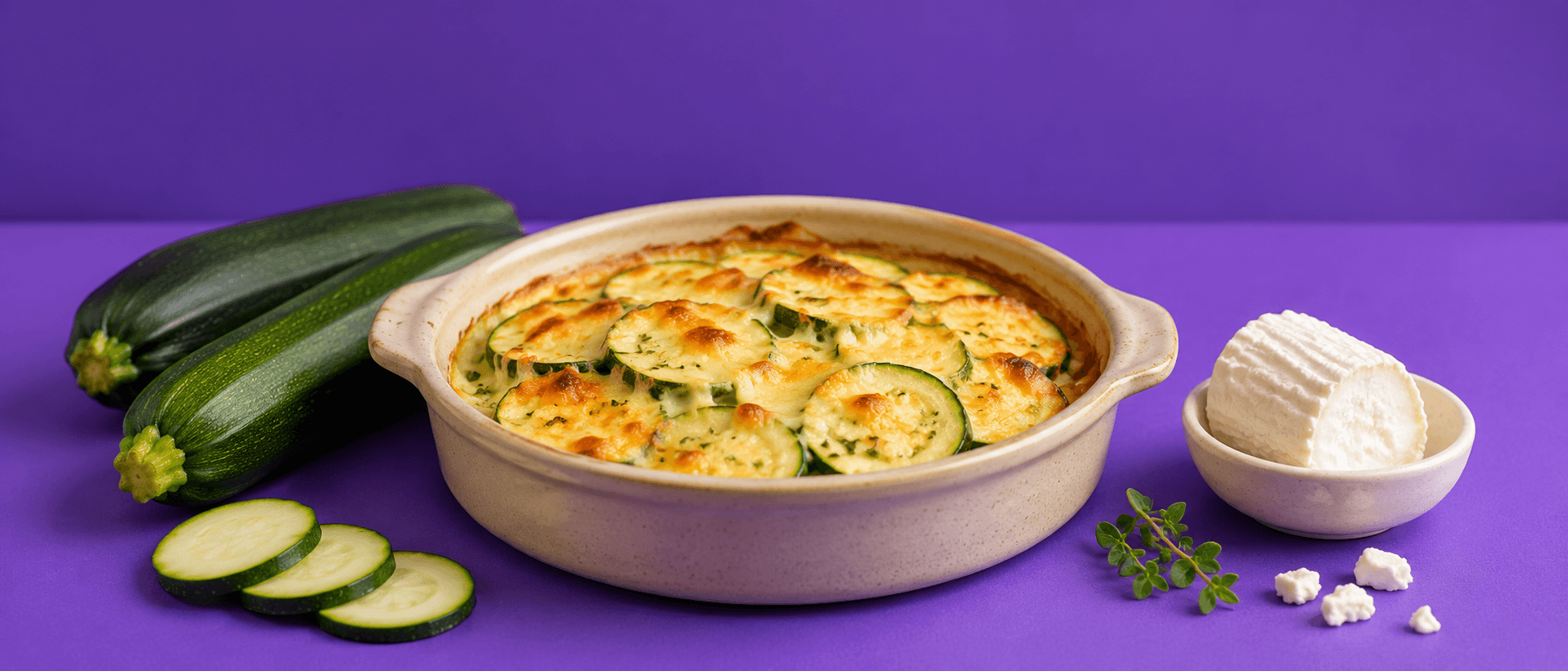 Gratin de courgettes au chèvre