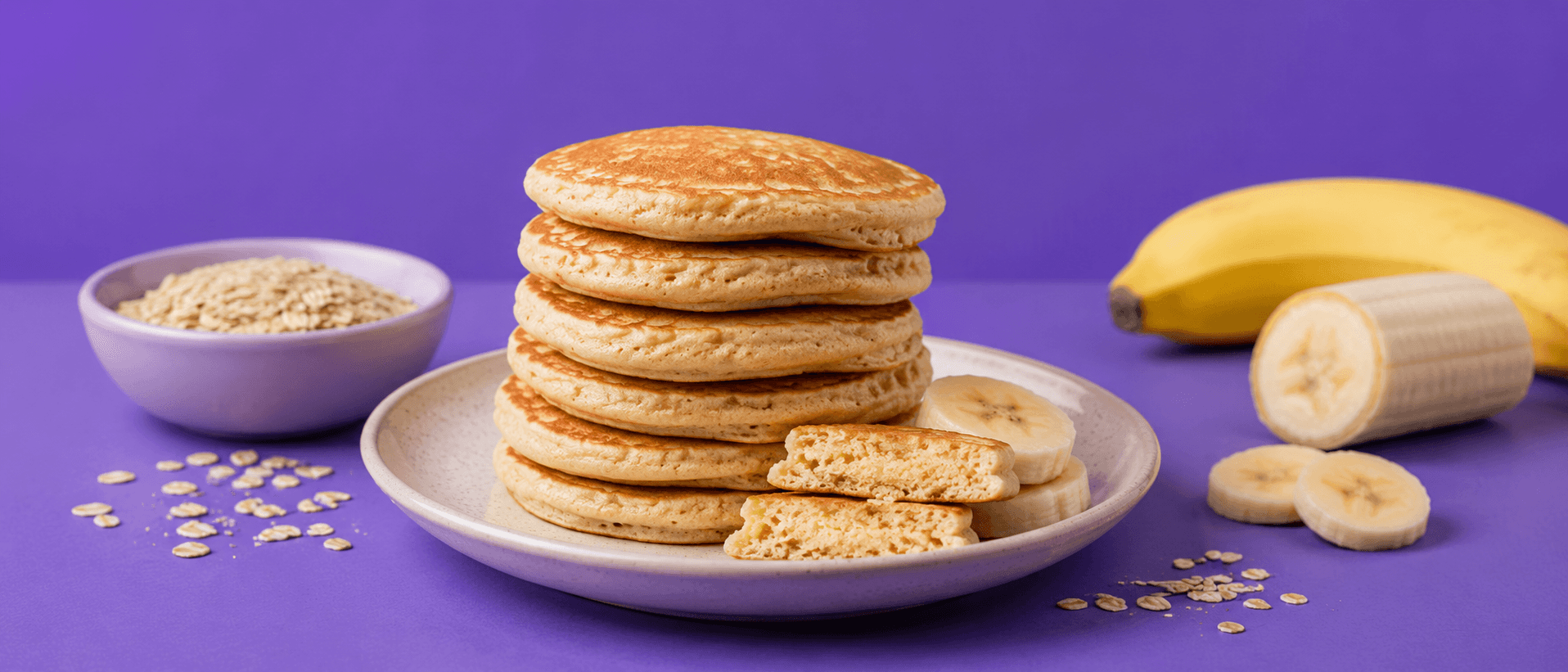 Pancakes banane avoine