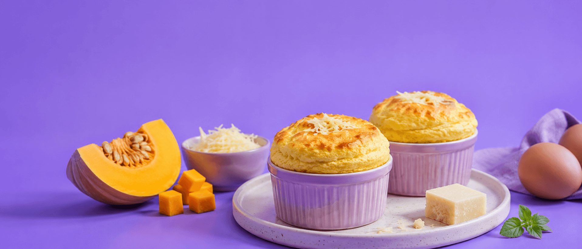 Soufflé de courge au parmesan
