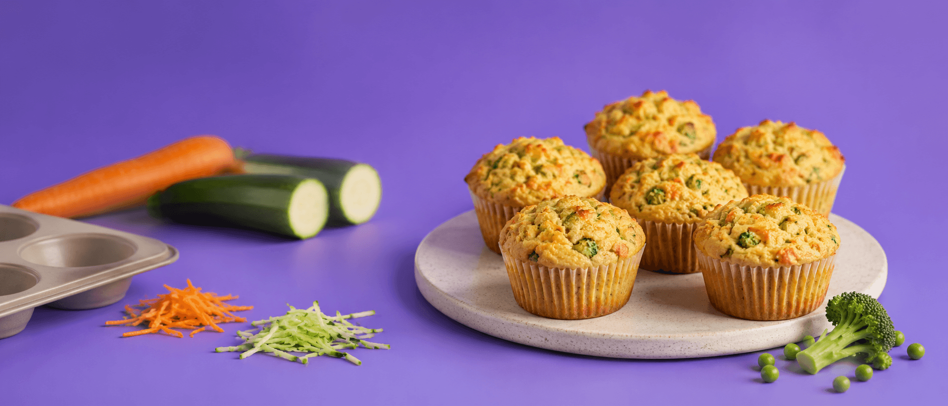 Muffins légumes salés